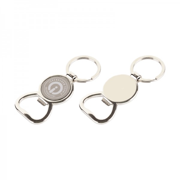 A2-20894 6603 Krom Tek Taraflı Metal Anahtarlık