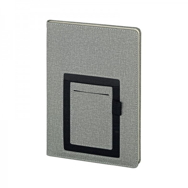 A2-22958 2421-HOLMEN Gri Termo Deri̇ Defter (Holmen Kitap Kağıdı)