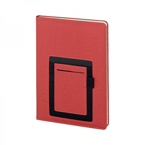 A2-22954 2421-HOLMEN Kırmızı Termo Deri̇ Defter (Holmen Kitap Kağıdı)