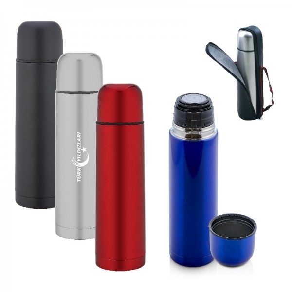 A2-22732 5500-S Siyah Çelik Termos / 500 Ml