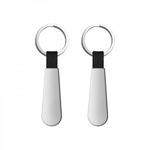 A2-23326 2418 Krom Metal Suni̇ Deri̇ Anahtarlık