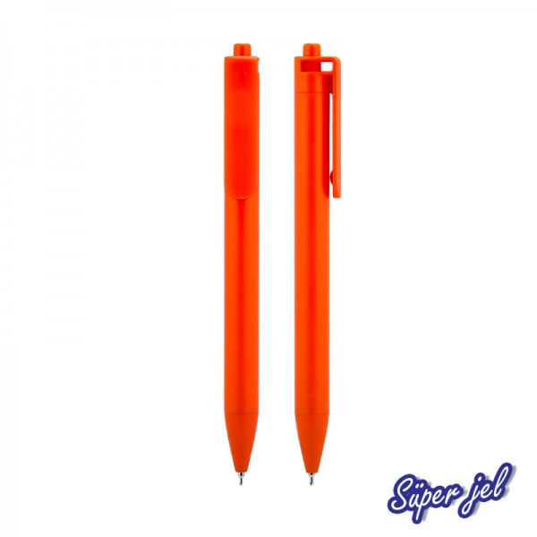A2-23686 509 Turuncu Plastik Süper Jel Kalem