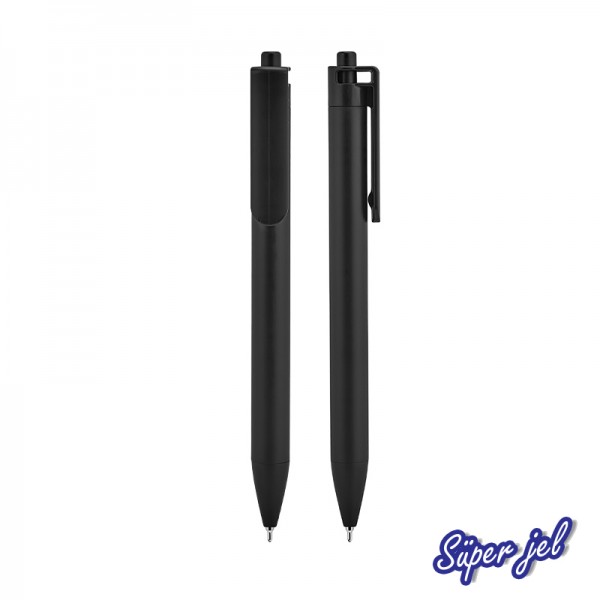 A2-23690 509 Siyah Plastik Süper Jel Kalem