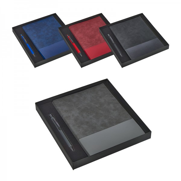 A2-23912 2423-K Siyah Hediyelik Set - Defter - Kalem Seti