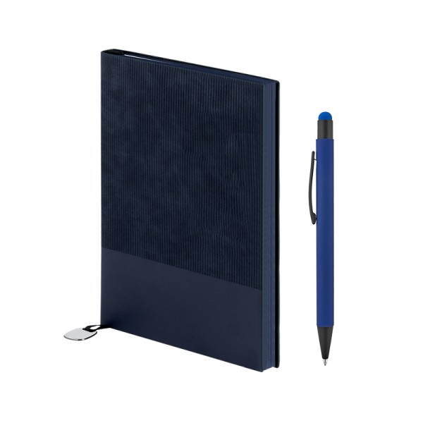 A2-23908 2423-K Mavi Hediyelik Set - Defter - Kalem Seti