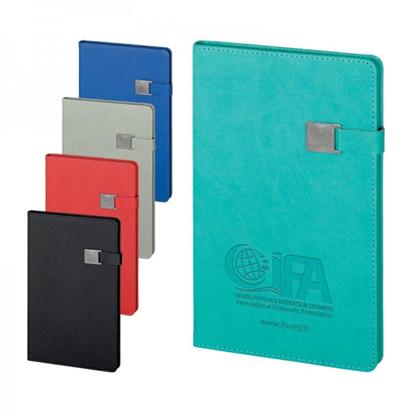 A2-20906 2660 Siyah Termo Deri̇ Defter