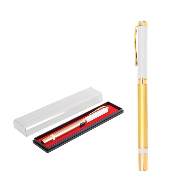 A2-22510 1101-KR Beyaz Metal Roller Kalem Seti