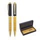 A2-23128 1214-KT Gold Metal Tükenmez Kalem Seti