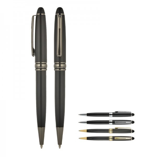 A2-23850 1218-T Siyah-Füme Metal Tükenmez Kalem