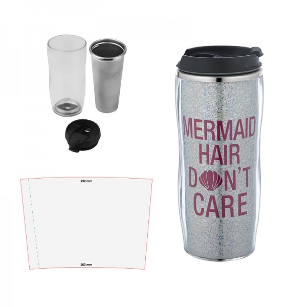 A2-23728 5319 Şeffaf Şeffaf Çelik Kupa / 400 Ml