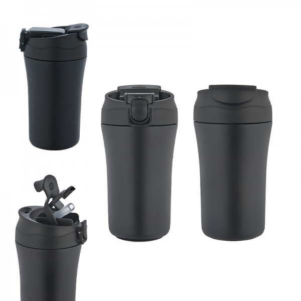 A2-23958 5335 Siyah Çelik Termos / 400 Ml