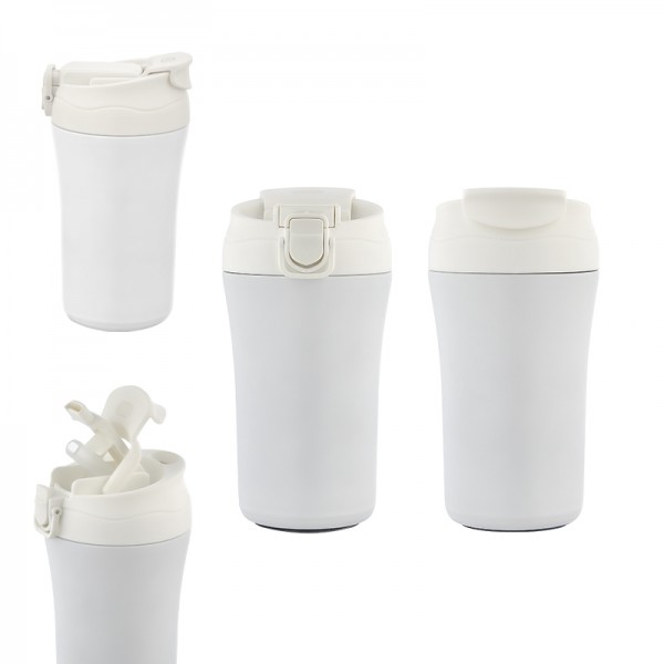 A2-23956 5335 Beyaz Çelik Termos / 400 Ml