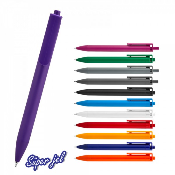 A2-23670 509 Mor Plastik Süper Jel Kalem