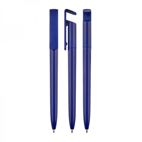 A2-24070 445 Lacivert Çevirmeli Plastik Tükenmez Kalem