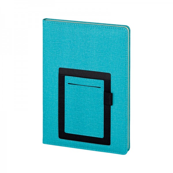 A2-24278 2420 Mavi Termo Deri̇ Defter (Ivory Kağıt)