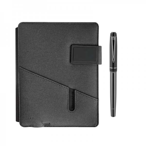 A2-24234 1071 Siyah Premıum Powerbank Organizer Hediyelik Set