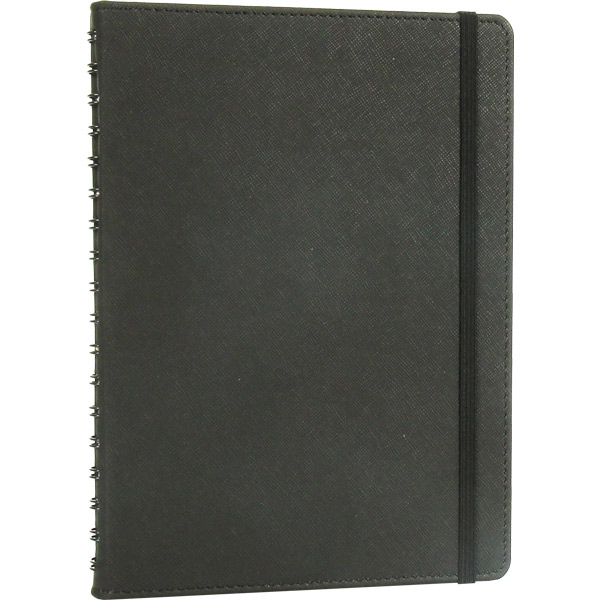 A2-39768 Siyah Gizli Spiralli Ajanda 17,5x24 cm
