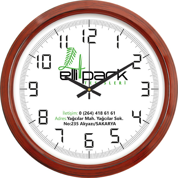 A2-28182 Plastik Duvar Saati