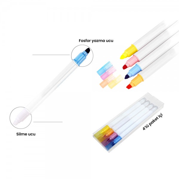 A2-30808 Silinebilir Highlighter Kalem